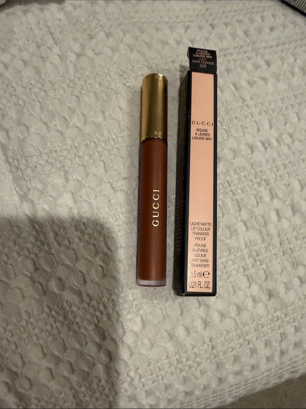 Gucci Liquid Matte Lip Colour — Lucy Dark Orange Color 308